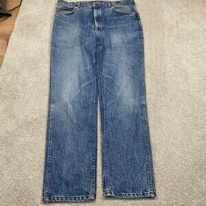 VTG Lee Jeans Mens 38x32* USA Faded Straight Cowboy Retro Heritage Cotton Denim